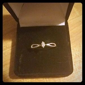 Marquise diamond, white gold ring